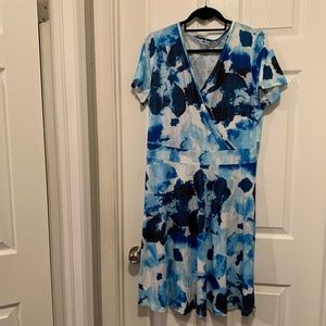Blue Watercolor Dress